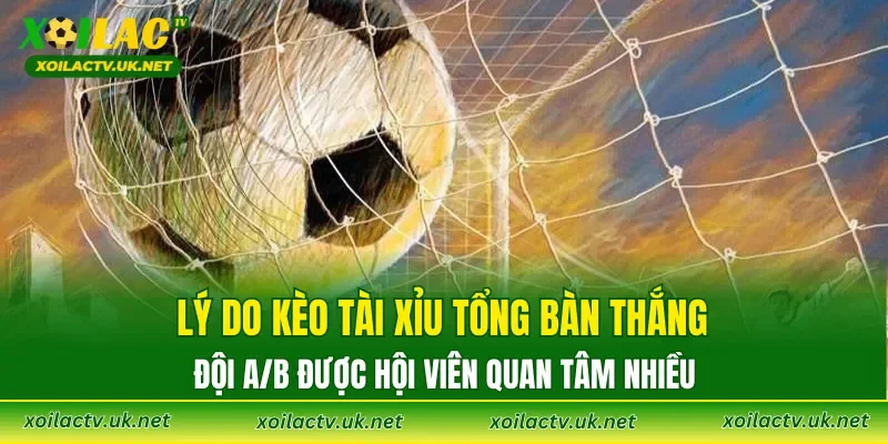 Lý do kèo tài xỉu tổng bàn thắng đội A/B được hội viên quan tâm nhiều
